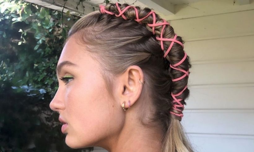 The Pipe Braid Hairstyle Was The Major Hair Trend At Coachella Festival Within Most Recently Coachella Braid Hairstyles (View 3 of 15)