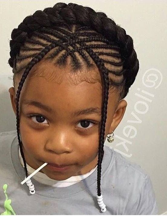 These 3 Cute Flat Twist Hairstyles Take Winning Prize – For Being Inside Most Recent Braided Hairstyles For Kids (View 1 of 15)