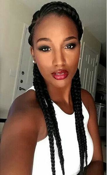 These 30 Braided Looks Will Make You Want To Rock Cornrows | Board With Current Thick Cornrows Hairstyles (View 13 of 15)