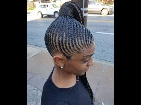 Tiny Cornrows Hairstyles : Cute Little Braids For Ladies – Youtube Regarding Latest Small Cornrows Hairstyles (View 4 of 15)