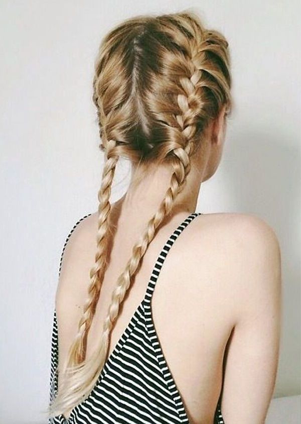To School For Cool | The Fashion Medley Inside Most Recent Double Loose French Braids (Photo 9 of 15)