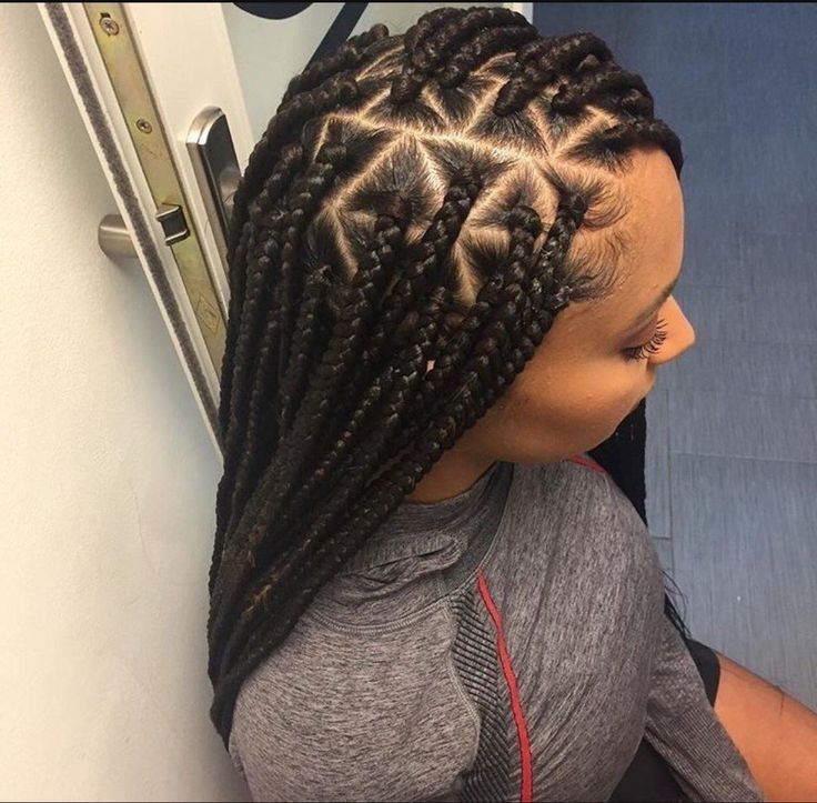 Triangle Shaped Box Braids Give A Beautiul Look To Your Hair Within Best And Newest Triangle Box Braids Hairstyles (View 6 of 15)