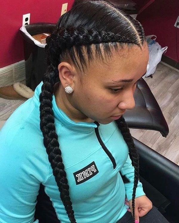 Two Braids Hairstyles | African American Hairstyling Pertaining To Recent Braided Hairstyles With Two Braids (Photo 4 of 15)