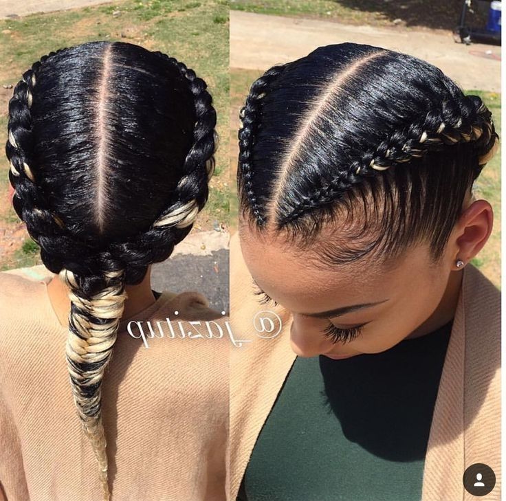 Two Goddess Braids With Fishtail | I Have To Love My Hair Regarding Most Popular Braided Hairstyles With Two Braids (View 6 of 15)