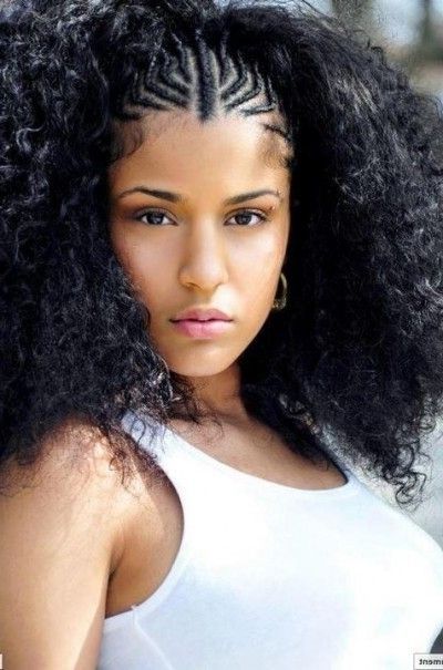 Voluminous Afro Mixed With Cornrows | Black Women Hairstyles For Current Cornrows Afro Hairstyles (Photo 14 of 15)