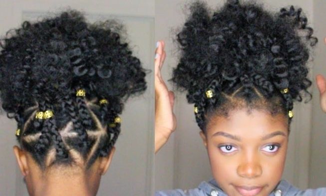 Watch As She Creates A Triangle Box Braid Faux Puff Ball, The Result With Regard To Current Triangle Box Braids Hairstyles (View 14 of 15)