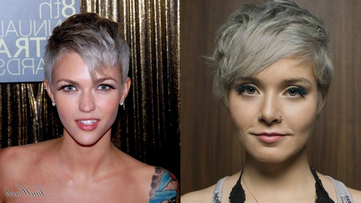 Winter Fit: Extravagant Silver Pixie Haircuts | Hairdrome Within Most Current Silver And Brown Pixie Haircuts (View 8 of 15)