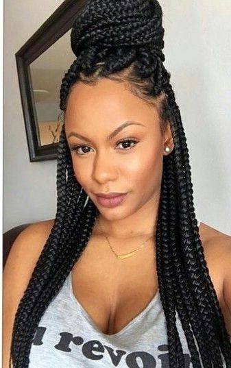Would You Want To Spend This Much Time On These Chunky & Beautiful With Regard To Most Recently Long Chunky Black Braids Hairstyles (View 2 of 15)