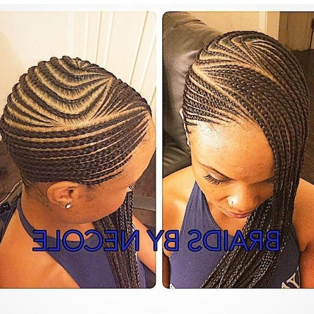 You Will Shine Like A Star With Cercle Hair Braidings Pertaining To Most Popular Creative Cornrows Hairstyles (Photo 4 of 15)