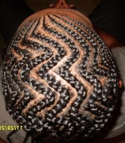 Zig Zag Braids | Braided Hairstyles For Black Boys/men | Pinterest Pertaining To Newest Zig Zag Cornrows Hairstyles (View 5 of 15)