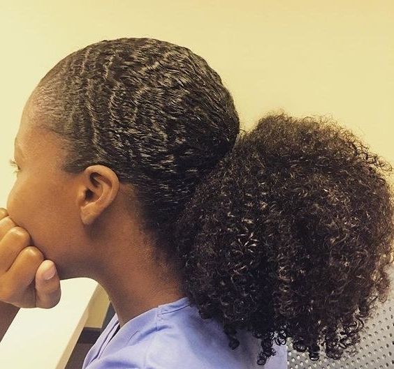 10+ Gorgeous Natural Hair Ponytail Styles To Try! – The Blessed Queens Inside Pony Hairstyles For Natural Hair (Photo 17 of 25)