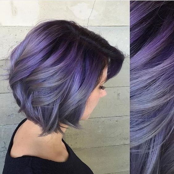 10 Pretty Pastel Hair Color Ideas With Blonde, Silver, Purple And Pertaining To Voluminous Platinum And Purple Curls Blonde Hairstyles (Photo 3 of 25)
