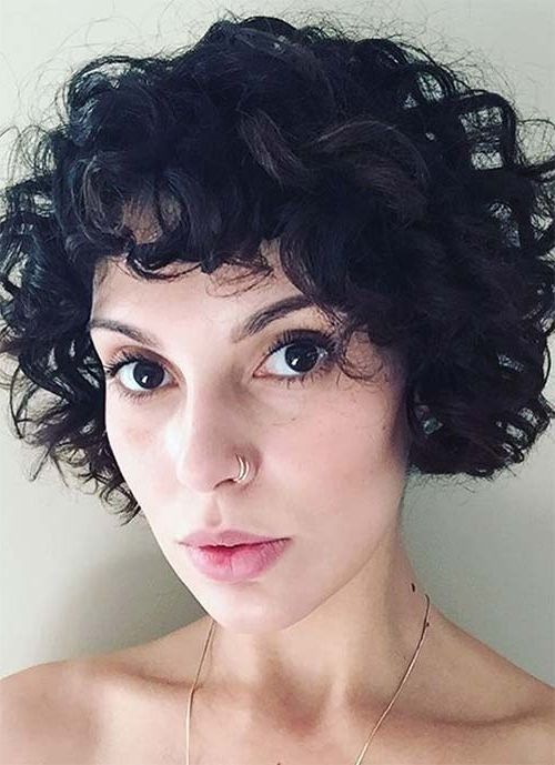 100 Short Hairstyles For Women: Pixie, Bob, Undercut Hair | Fashionisers Inside Most Recently Long Curly Pixie Hairstyles (View 25 of 25)