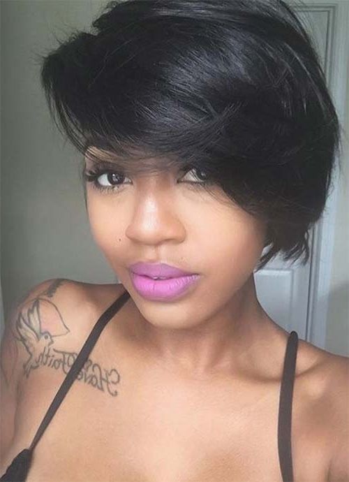 100 Short Hairstyles For Women: Pixie, Bob, Undercut Hair | Fashionisers Pertaining To Recent African American Messy Ashy Pixie Hairstyles (Photo 24 of 25)