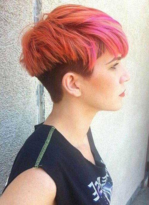 100 Short Hairstyles For Women: Pixie, Bob, Undercut Hair | Fashionisers Within Most Popular Tousled Pixie Hairstyles With Undercut (View 5 of 25)