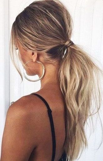 15 Easy Ponytail Hairstyles That Look So Lovely In 2018 | Long Hair Regarding Honey Blonde Fishtail Look Ponytail Hairstyles (View 7 of 25)