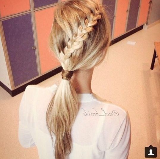 15 Hottest Braided Hairstyles – Popular Haircuts With Regard To Ponytail Hairstyles With A Braided Element (View 14 of 25)