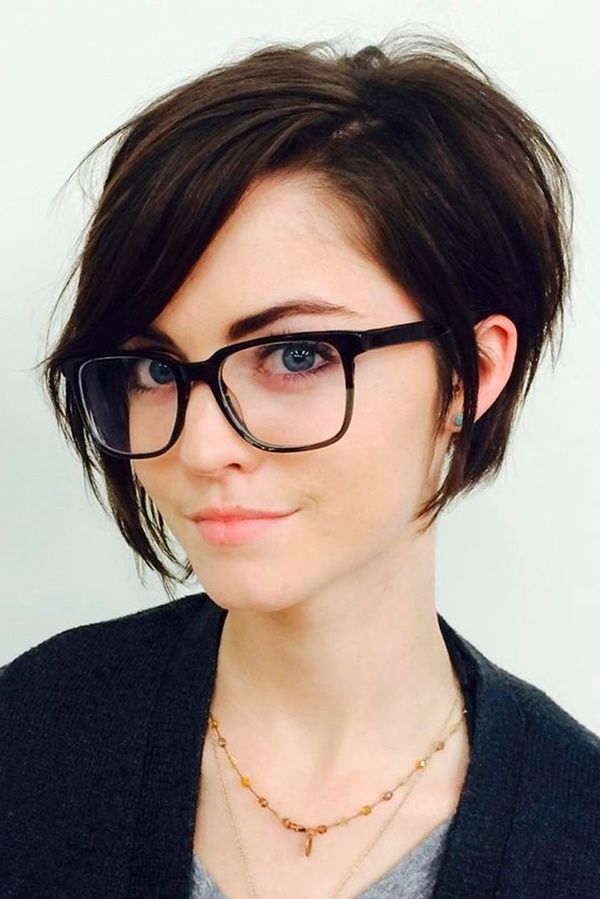 155 Short Haircuts For Round Faces (with Tutorial) – Reachel In Latest Asymmetrical Long Pixie Hairstyles For Round Faces (Photo 11 of 25)