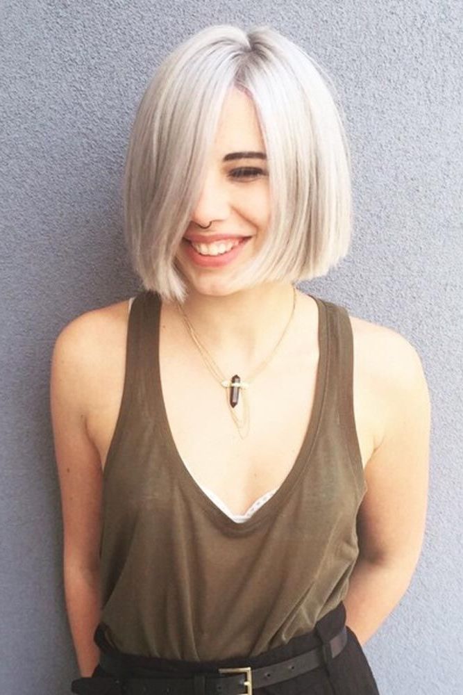 18 Blunt Bob Hairstyles To Wear This Season | Another Great Bob Pertaining To White Blunt Blonde Bob Hairstyles (View 1 of 25)