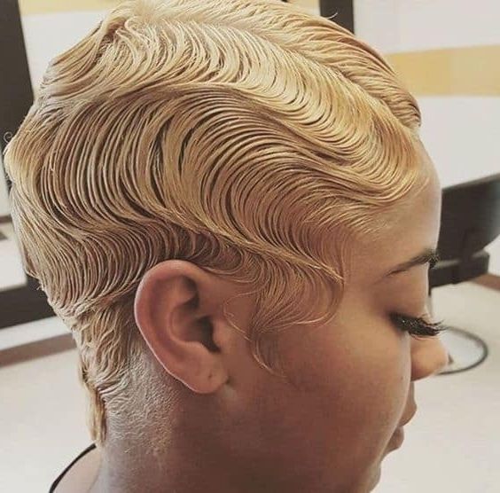 18 Vintage Flair With Finger Waves Short Hair Styles In Glamorous Silver Blonde Waves Hairstyles (View 20 of 25)