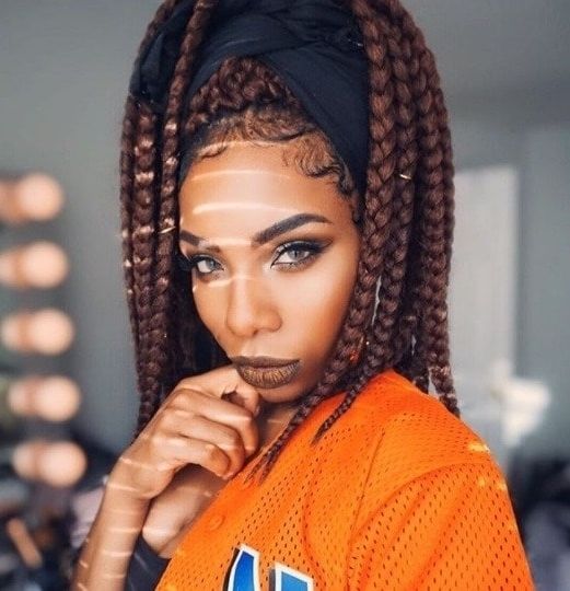 19 Dookie Braids Pictures To Inspire Your Next Protective Style With High Ponytail Hairstyles With Jumbo Cornrows (View 15 of 25)