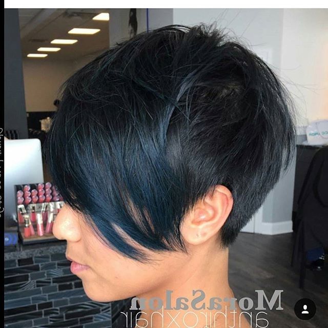 19 Incredibly Stylish Pixie Haircut Ideas – Short Hairstyles For 2018 Inside Latest Short Black Pixie Hairstyles For Curly Hair (Photo 22 of 25)
