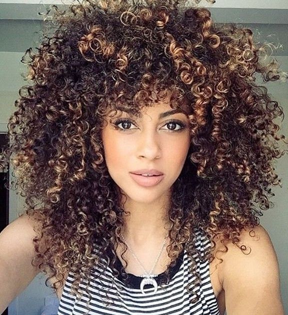 19 Pretty Permed Hairstyles – Best Perms Looks You Can Try This Year For Highlighted Afro Curls Ponytail Hairstyles (View 20 of 25)