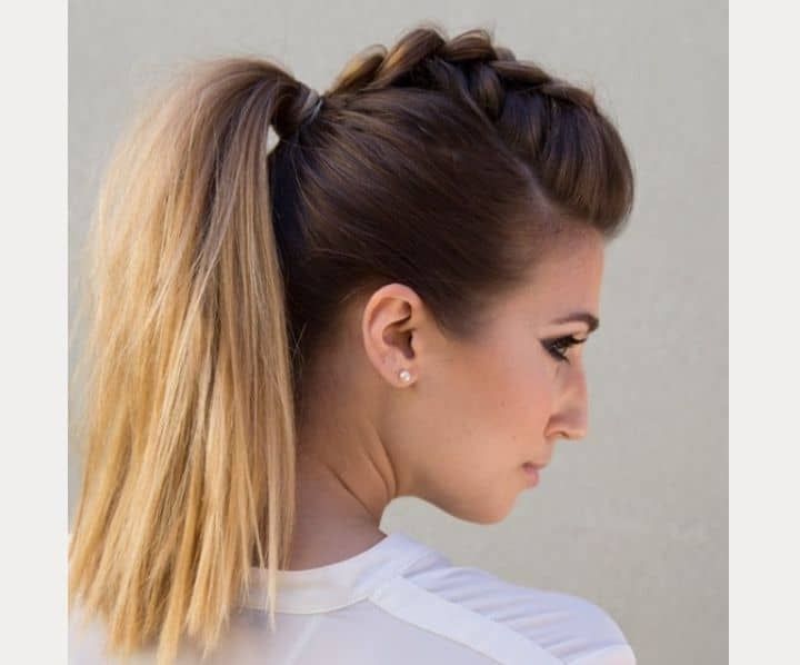 19 Stunning Braided Ponytail Hairstyles For Women With Punky Ponytail Hairstyles (View 12 of 25)