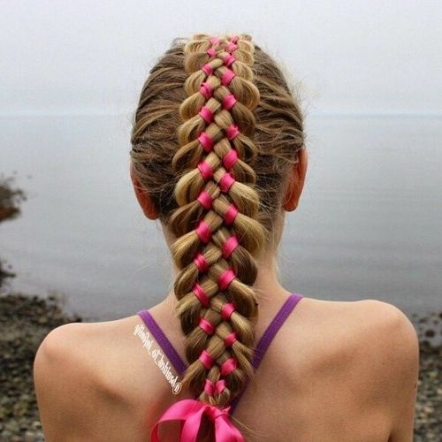 20 Adorable Braided Hairstyles For Girls – Popular Haircuts Within Bow Braid Ponytail Hairstyles (View 23 of 25)