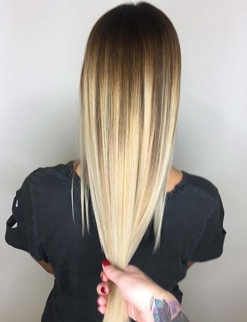 20 Amazing Brown To Blonde Hair Color Ideas Pertaining To Root Fade Into Blonde Hairstyles (Photo 3 of 25)