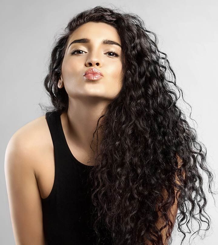 20 Amazing Hairstyles For Curly Hair For Girls Regarding Huge Hair Wrap And Long Curls Hairstyles (Photo 4 of 25)