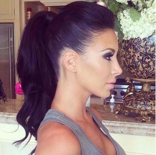 20 Beautiful High Ponytail Hairstyles To Make Your Hair Shine For High Ponytail Hairstyles With Accessory (View 12 of 25)