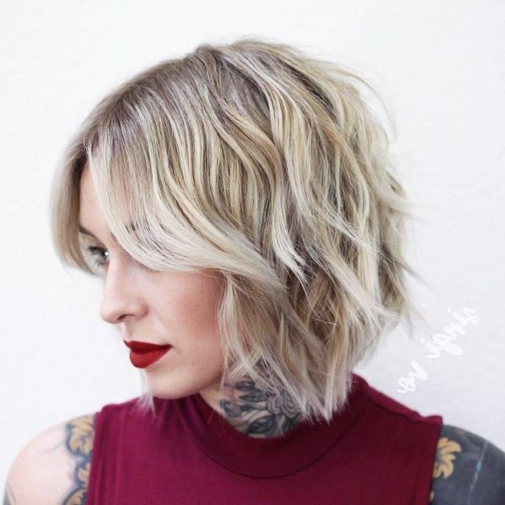 20 Best Short Haircuts In 2018 To Upgrade Your Usual Styles Regarding Most Up To Date Funky Blue Pixie Hairstyles With Layered Bangs (View 17 of 25)