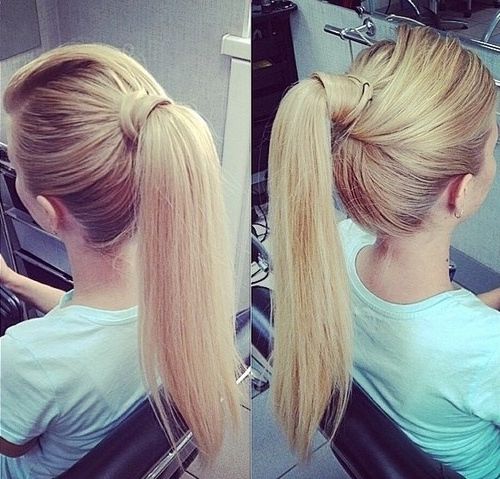 20 Everyday Ponytail Hairstyles – Simple Easy Ponytails 2017 Inside Bubbly Blonde Pony Hairstyles (View 3 of 25)