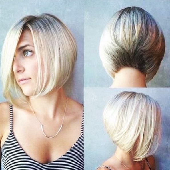 20 Hottest Short Stacked Haircuts – The Full Stack You Should Not With Regard To Classic Blonde Bob With A Modern Twist (Photo 9 of 25)