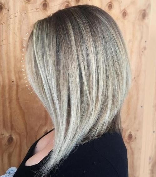 20 Inspiring Long Layered Bob Hairstyles In 2018 | Beauty For Striking Angled Platinum Lob Blonde Hairstyles (View 6 of 25)