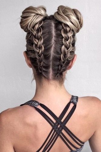 20 Perfect Swimming Hairstyles – Girl Loves Glam In Double Floating Braid Hairstyles (View 23 of 25)