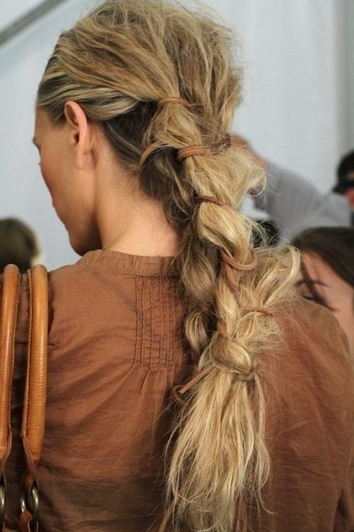 20 Ponytail Hairstyles: Discover Latest Ponytail Ideas Now In Large And Loose Braid Hairstyles With A High Pony (Photo 12 of 25)