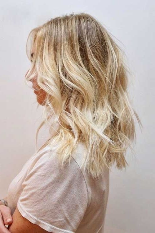 20 Short Hairstyles For Wavy Hair | Gorgeous Hair | Pinterest In Tousled Beach Babe Lob Blonde Hairstyles (Photo 9 of 25)