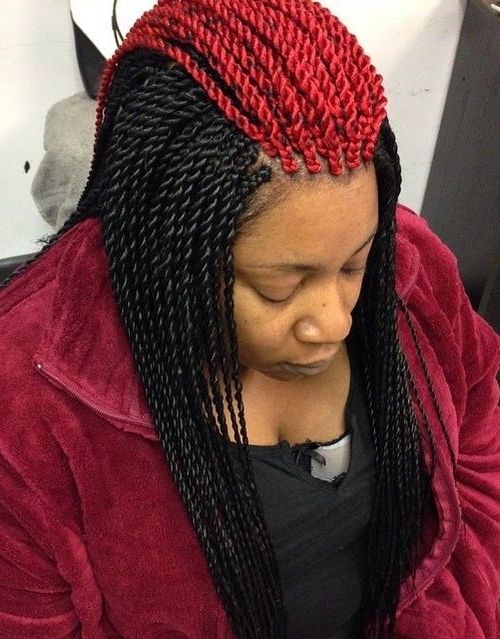 20 Super Cute Senegalese Twists That Are Sure To Turn Heads Regarding Black Layered Senegalese Twists Pony Hairstyles (View 19 of 25)