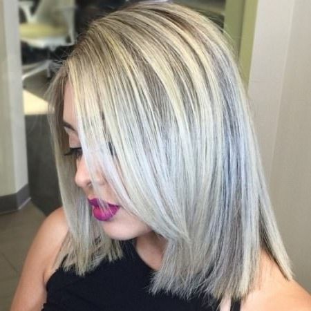 20 Types Of Platinum Blonde And White Hair With Long Blonde Bob Hairstyles In Silver White (Photo 11 of 25)