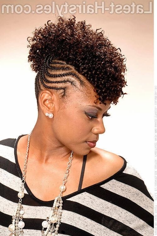 23 Amazing Prom Hairstyles For Black Girls And Young Women For Pony Hairstyles With Curled Bangs And Cornrows (Photo 25 of 25)