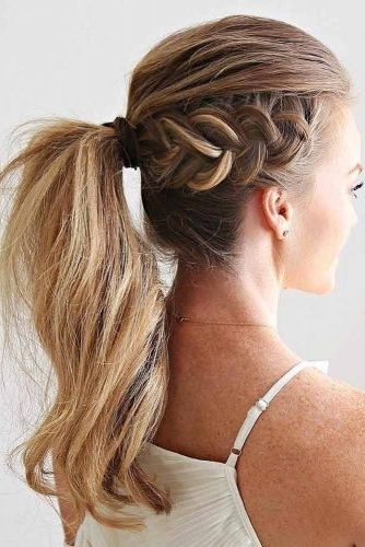24 Amazing Braided Hairstyles For Long Hair 2018 – My Stylish Zoo Inside Ponytail Hairstyles With A Braided Element (View 13 of 25)