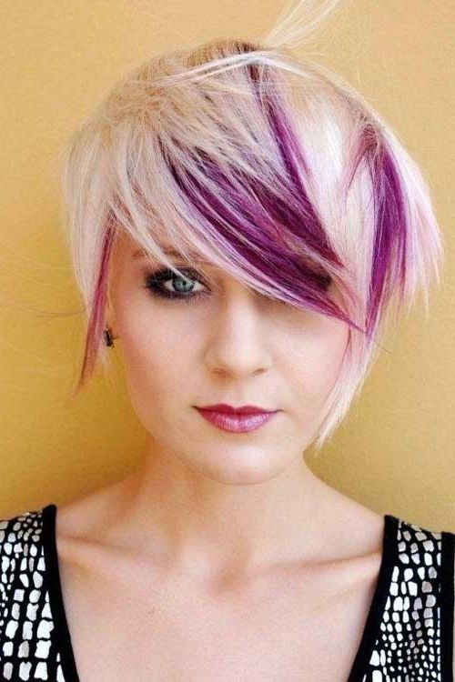 24 Edgy And Out Of The Box Short Haircuts For Women | Styles Weekly Intended For Platinum And Purple Pixie Blonde Hairstyles (View 6 of 25)