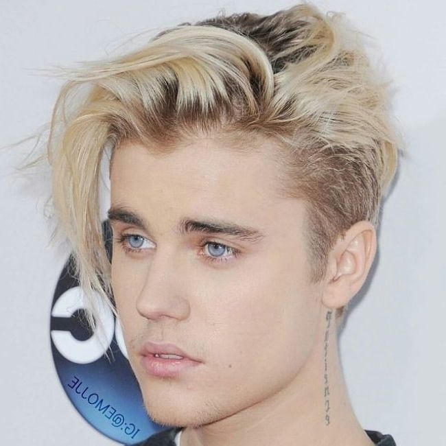 25 Brilliant Justin Bieber's Blonde Hair Styles – Nail That Look For Butterscotch Blonde Hairstyles (Photo 18 of 25)
