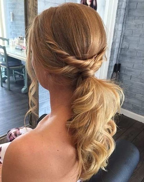 25 Elegant Ponytail Hairstyles For Special Occasions | Costumes In Classic Bridesmaid Ponytail Hairstyles (Photo 20 of 25)