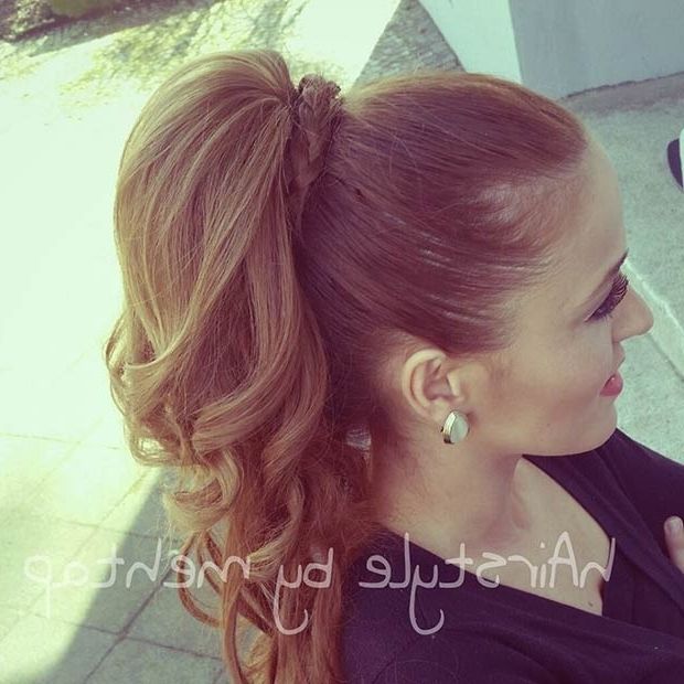 25 Elegant Ponytail Hairstyles For Special Occasions | Page 2 Of 3 With Neat Ponytail Hairstyles With Voluminous Curls (View 9 of 25)