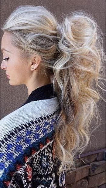 25 Elegant Ponytail Hairstyles For Special Occasions | Stayglam Throughout Long Blond Ponytail Hairstyles With Bump And Sparkling Clip (View 1 of 25)