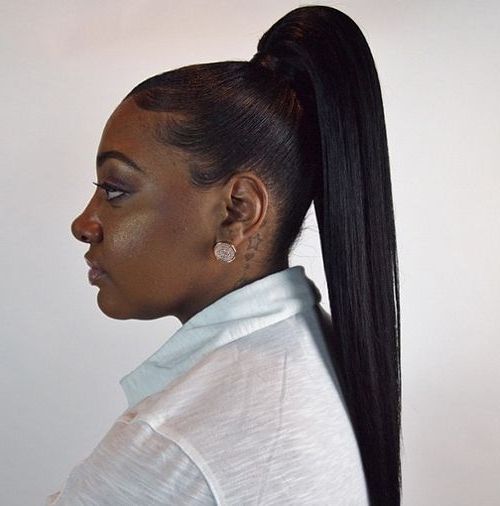 26 Style Of Ponytails You Have To Inspire • Strana 10 Z 29 • What Inside On Top Ponytail Hairstyles For African American Women (View 15 of 25)