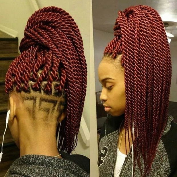 29 Senegalese Twist Hairstyles For Black Women | Stayglam Hairstyles Inside Cornrows And Senegalese Twists Ponytail Hairstyles (View 1 of 25)